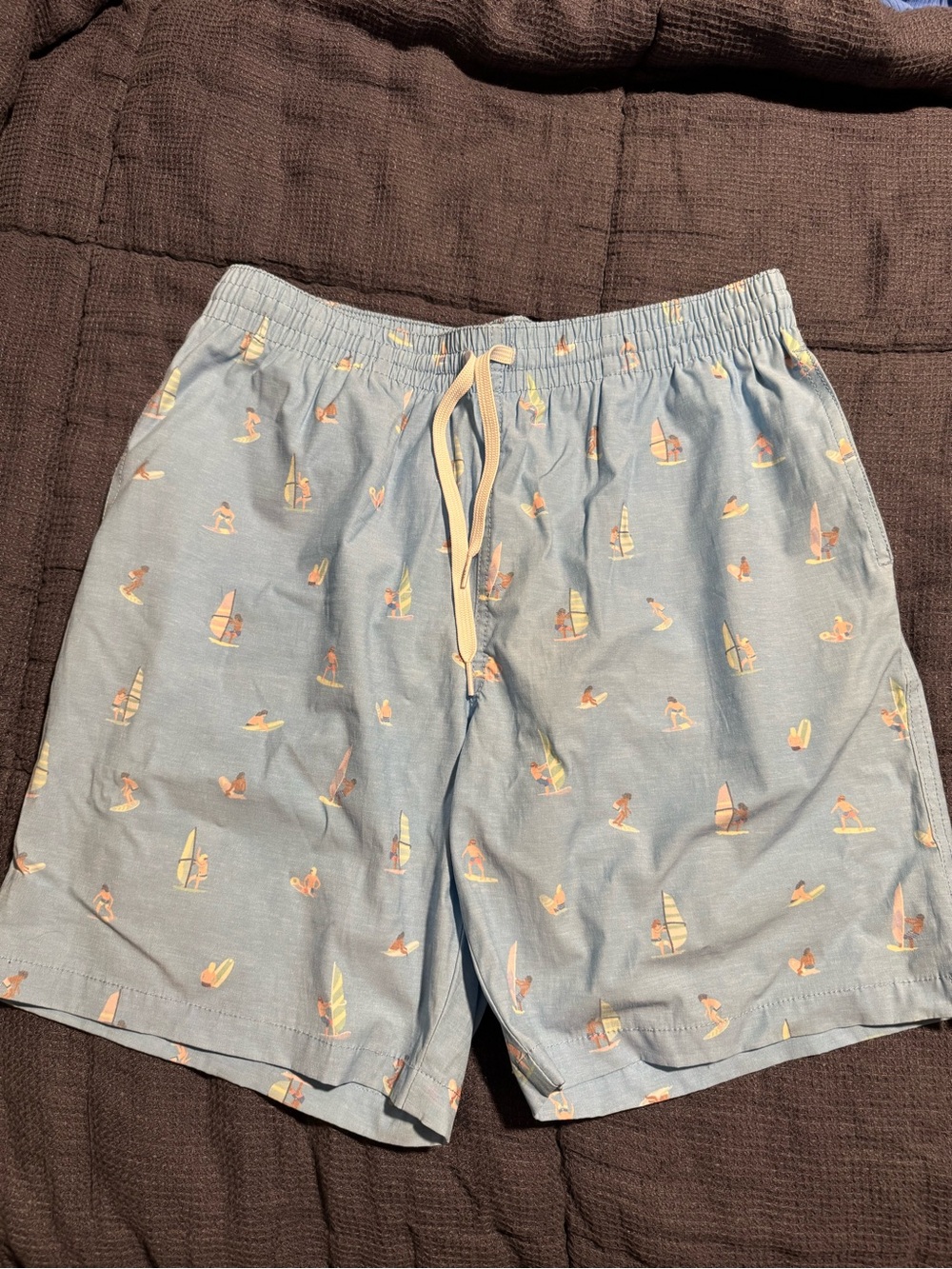 chubbies Light Blue Surf & Sail Swim Trunks